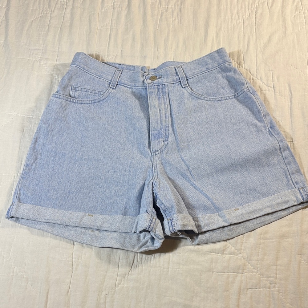 VINTAGE NWT Riders by‎ Lee High Waisted Mom Denim Shorts Light Wash Size 14 M